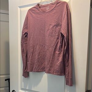 J. Crew Purple Long Sleeve Tee Soft Casual